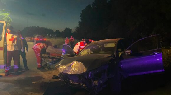 Tres accidentes dejan cuatro lesionados durante la madrugada del domingo en Guasave, Sinaloa
