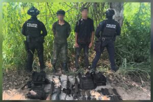 Tres detenidos y armamento asegurado durante operativos castrenses en zonas rurales de Escuinapa