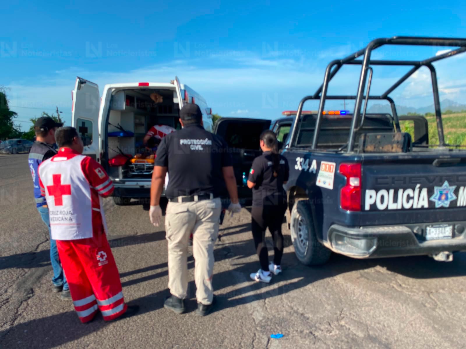 Accidente deja cinco personas lesionadas en Charay, El Fuerte