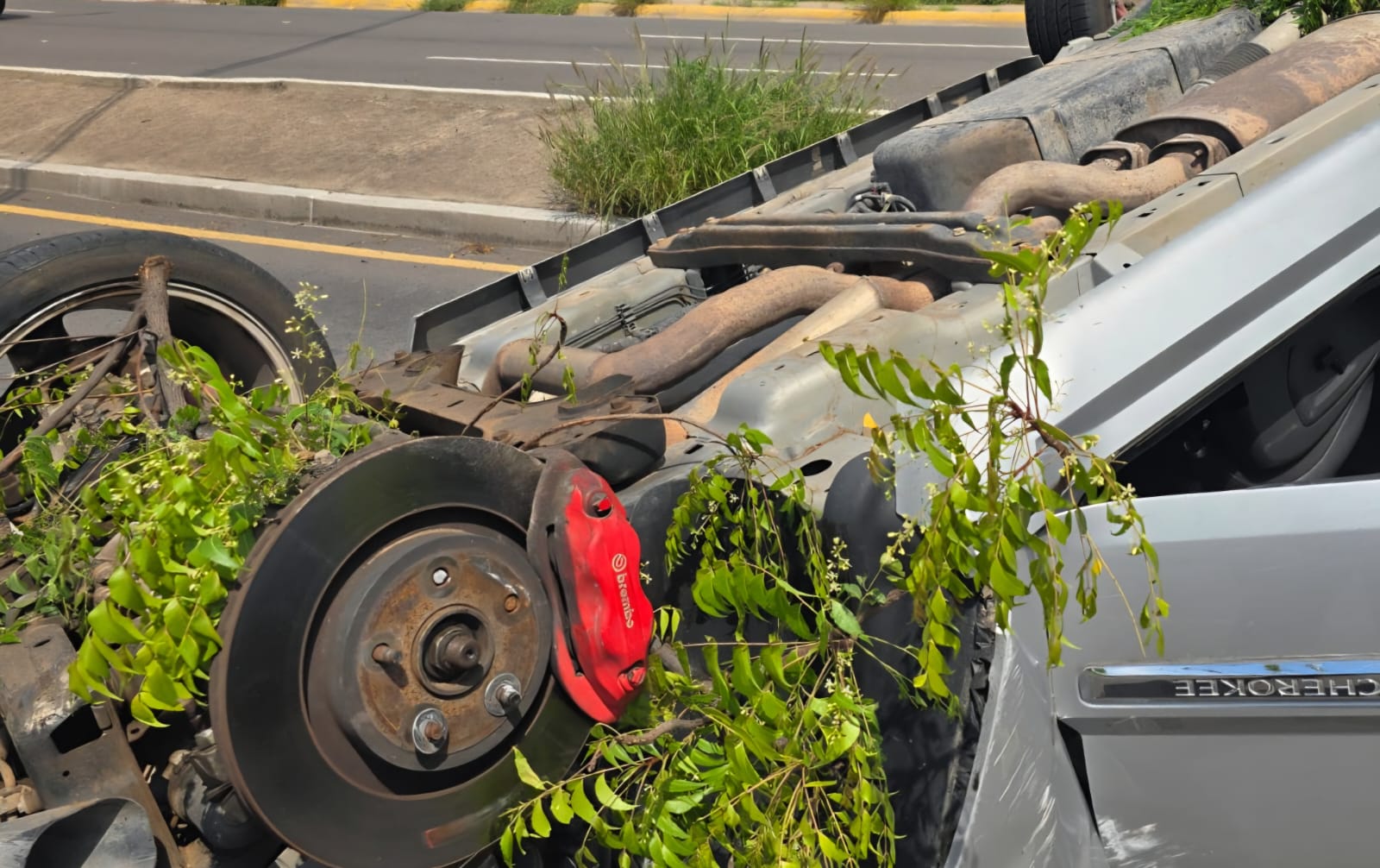Accidente de tránsito en la colonia 22 de Diciembre de Culiacán
