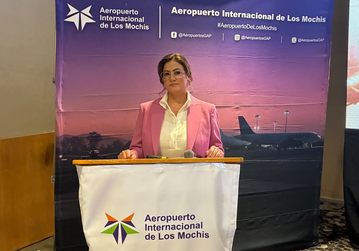 Acela Barboza Rivera, directora del Aeropuerto Internacional de Los Mochis