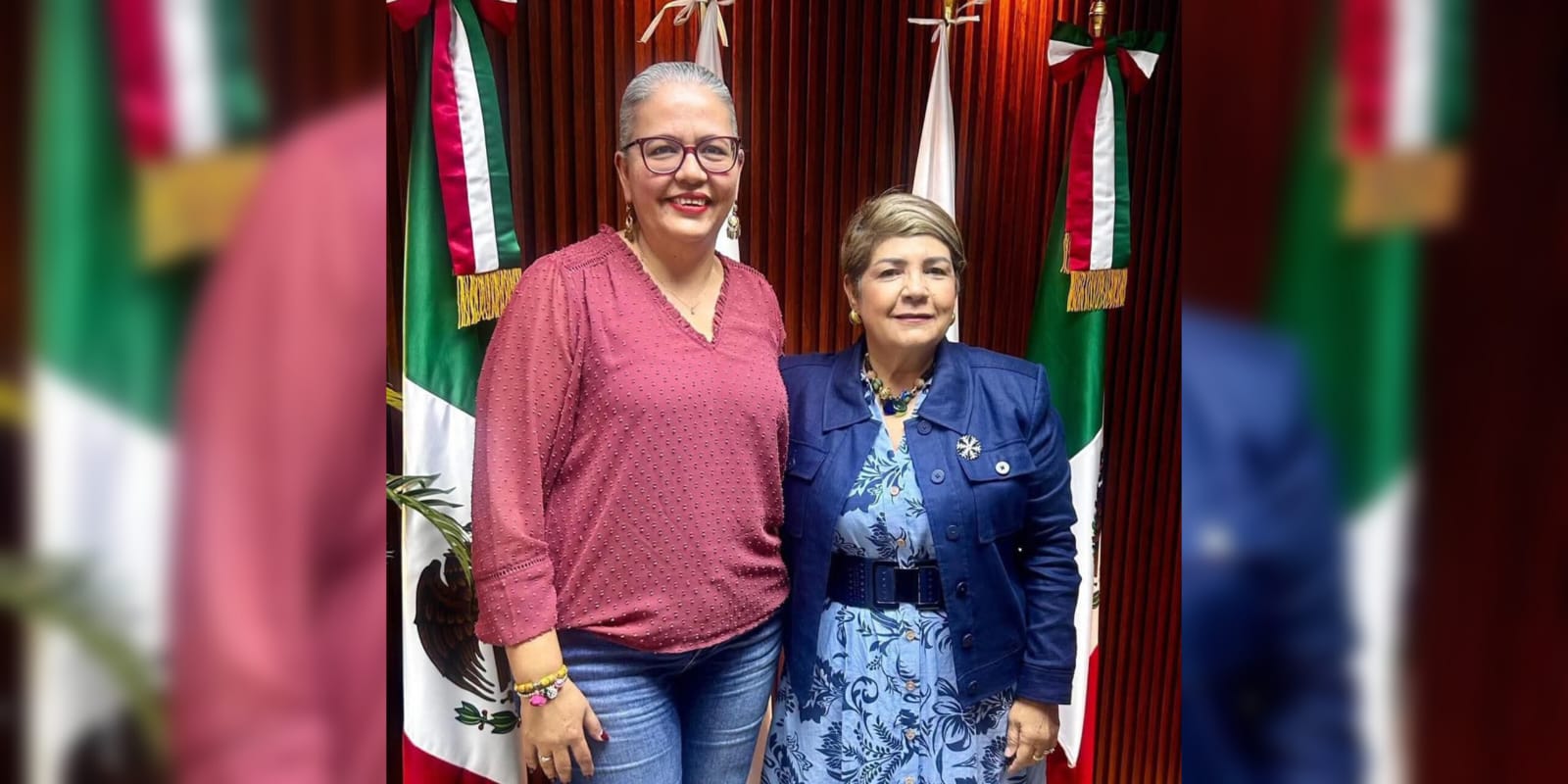 Graciela Domínguez y alcaldesa de Guasave