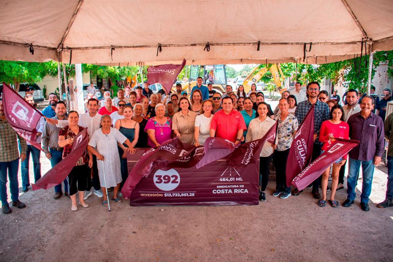 Alcaldesa de Culiacán da banderazo en colonia Popular