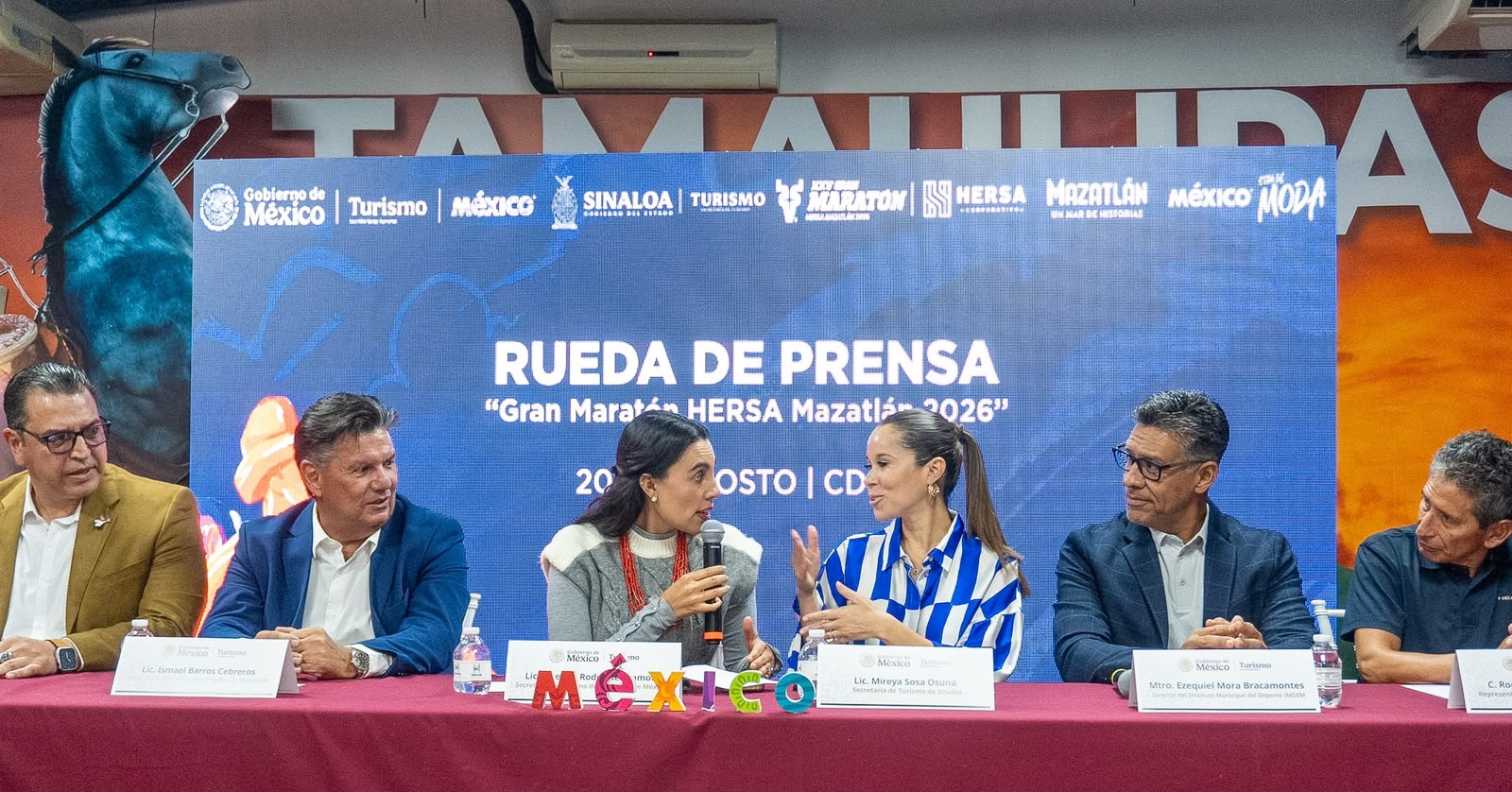 Autoridades de Turismo anuncian el Gran Maratón Hersa Mazatlán 2026