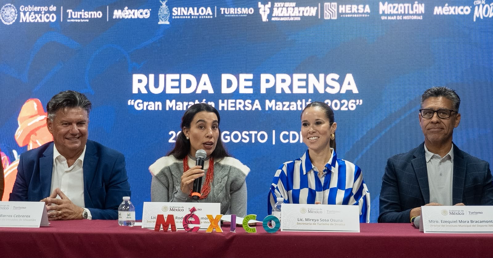 Autoridades de Turismo anuncian el Gran Maratón Hersa Mazatlán 2026