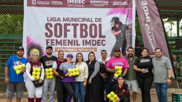 Inauguran la Liga de Softbol Femenil Imdec 2026 en Quilá, Culiacán