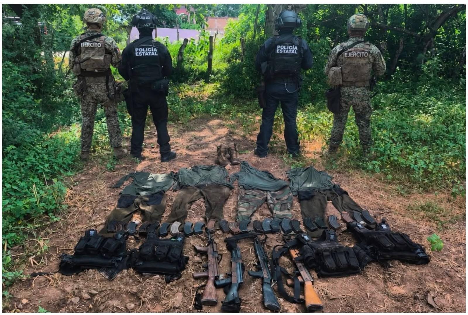 Arsenal asegurado en Mazatlán