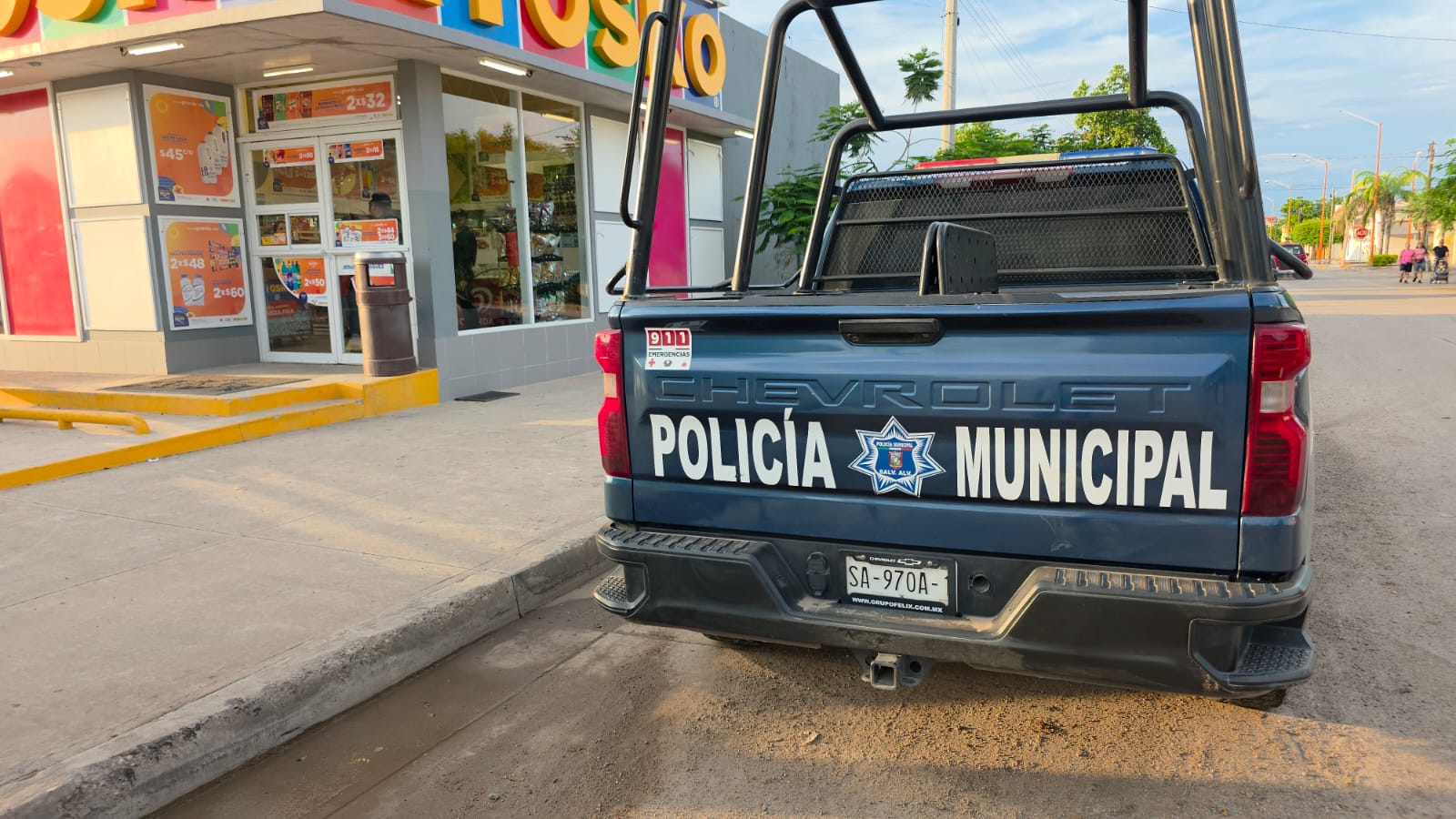 Asalto en tienda Kiosko de Guamúchil