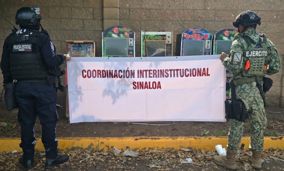 Aseguran máquinas tragamonedas en Costa Rica, en Culiacán