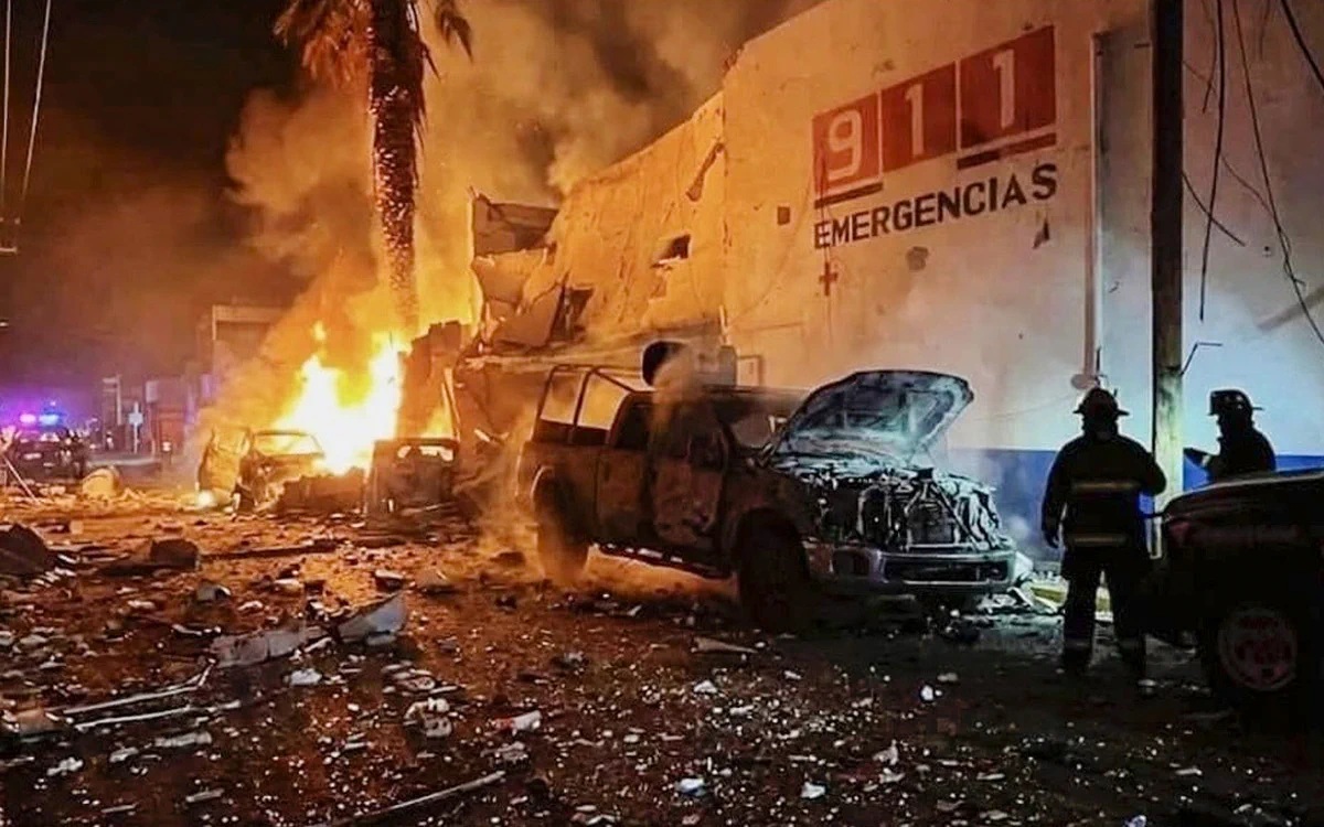 Ataque con explosivos a la Policía de Ojocaliente, Zacatecas