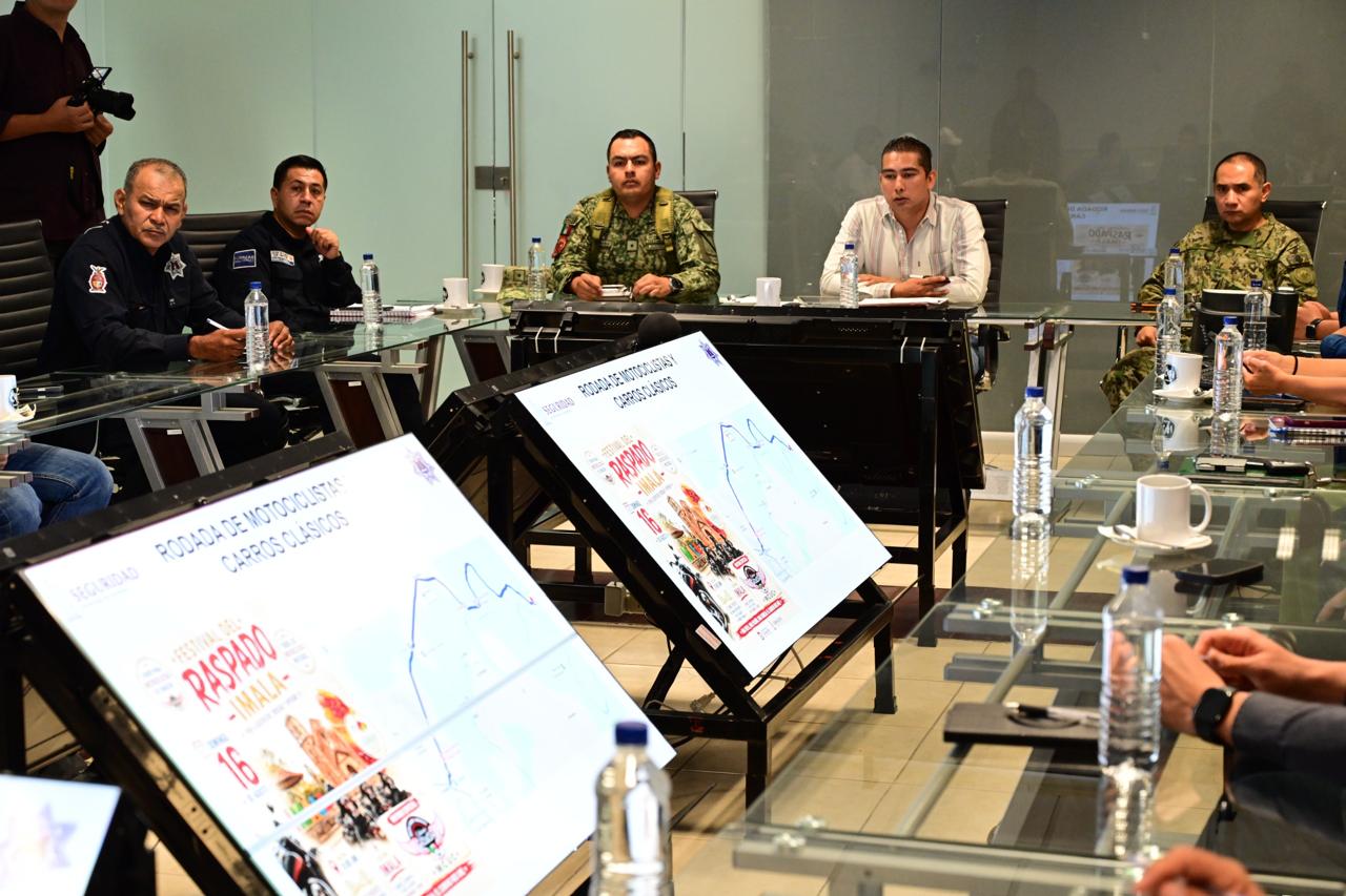 Autoridades analizan despliegue operativo por el Festival del Raspado 2026 en Imala, Culiacán