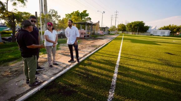 ¿Cuándo estará lista? Rehabilitación de cancha de Infonavit Playas en Mazatlán supera el 60% de avance
