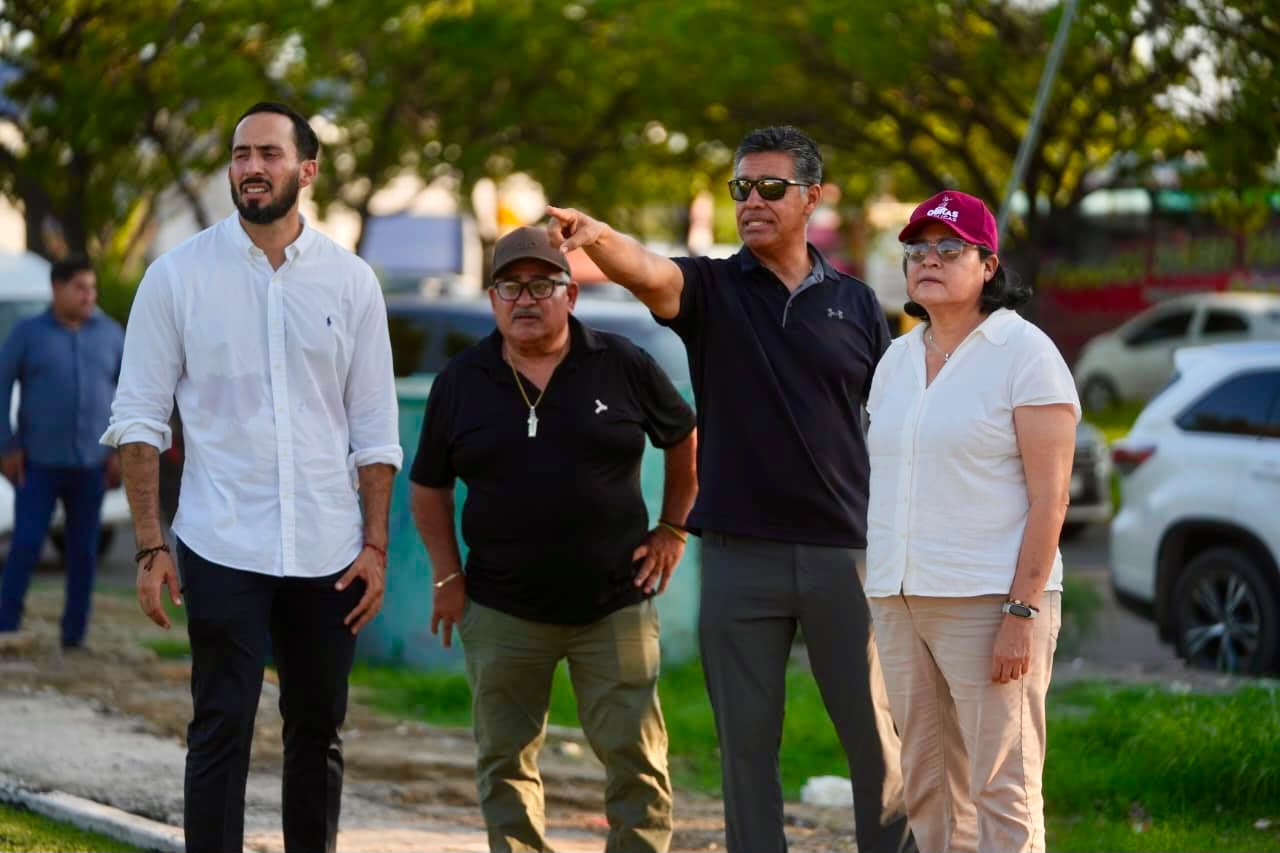 Avanza rehabilitación de cancha de futbol 7 de El Delfín, en Mazatlán