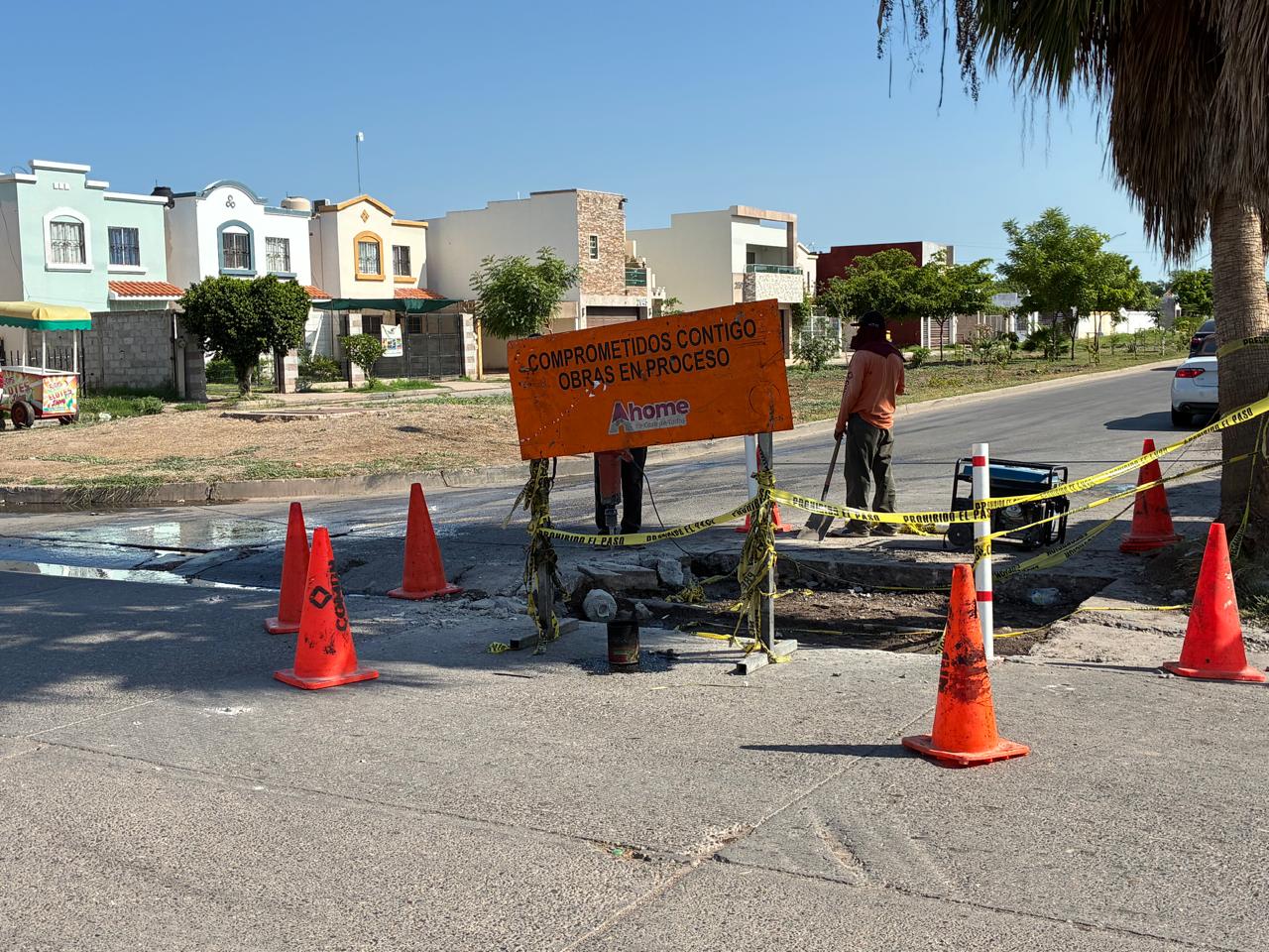 Programa de bacheo en Los Mochis, Sin.