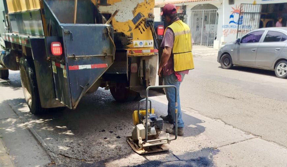 Programa de bacheo en Mazatlán