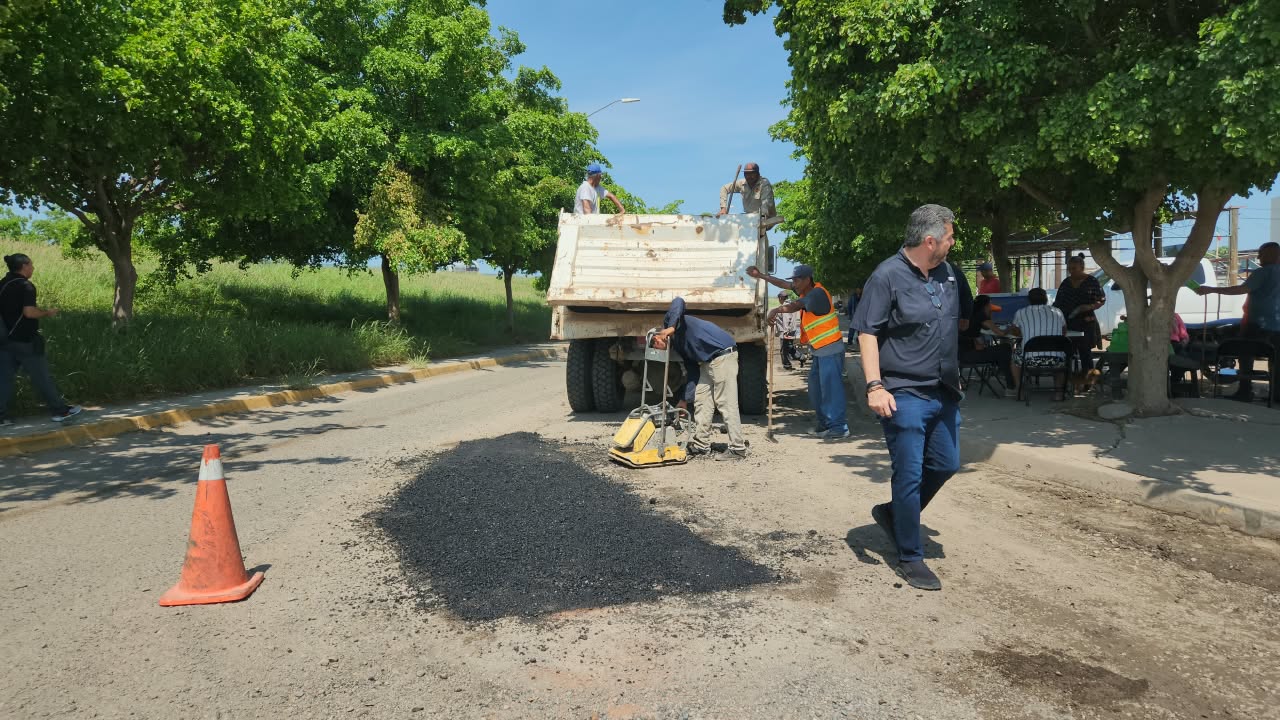 Bacheo en Guasave