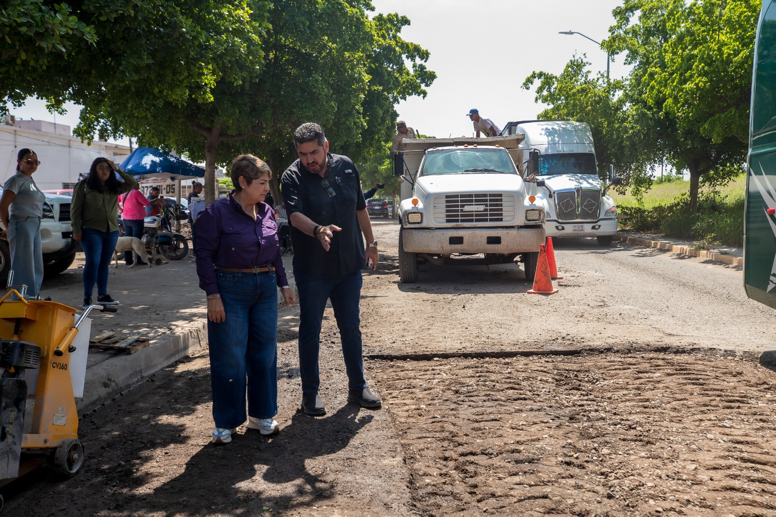 Bacheo en Guasave