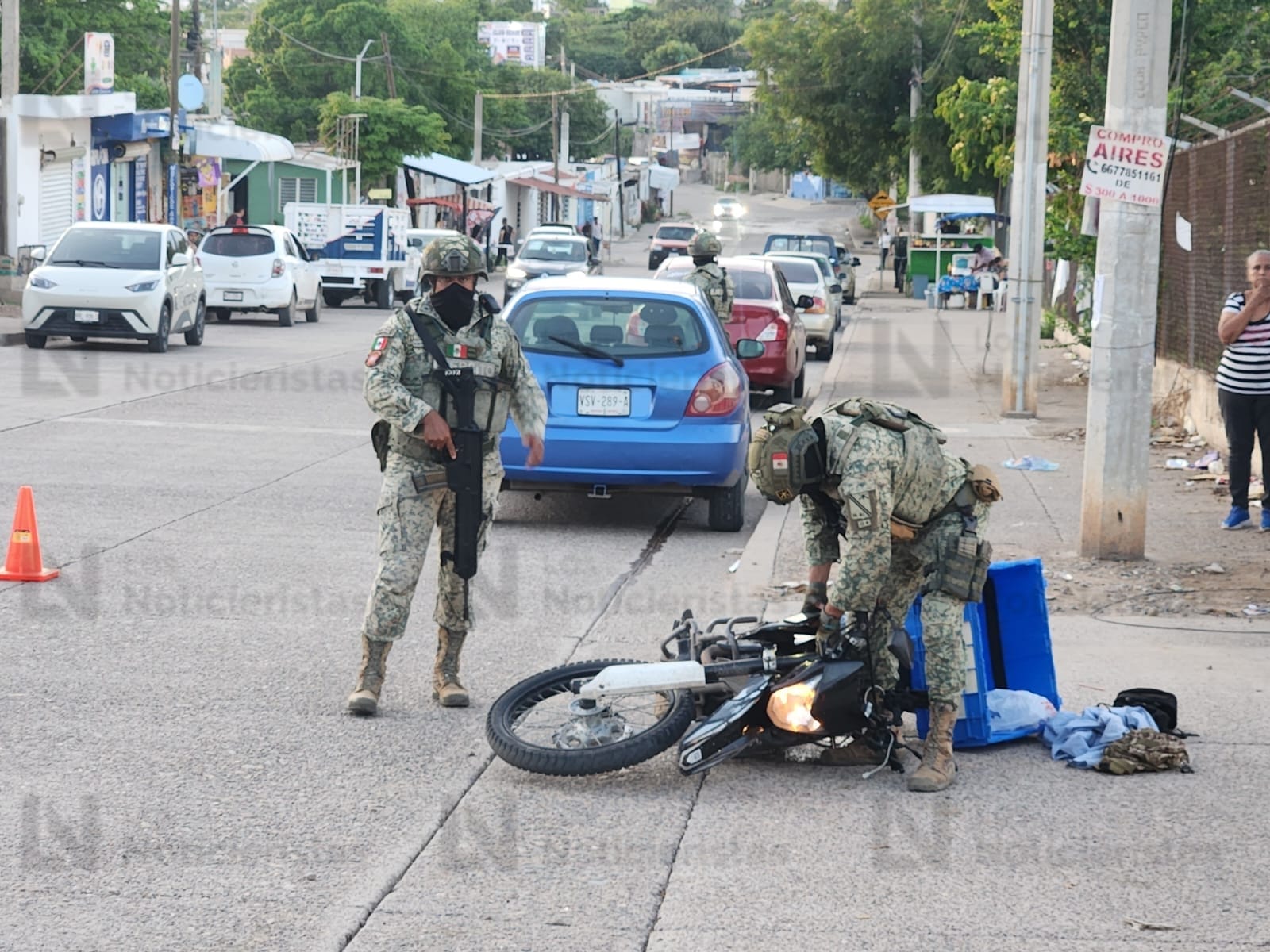 Balea vivienda y luego abandona moto para robar vehículo en Culiacán