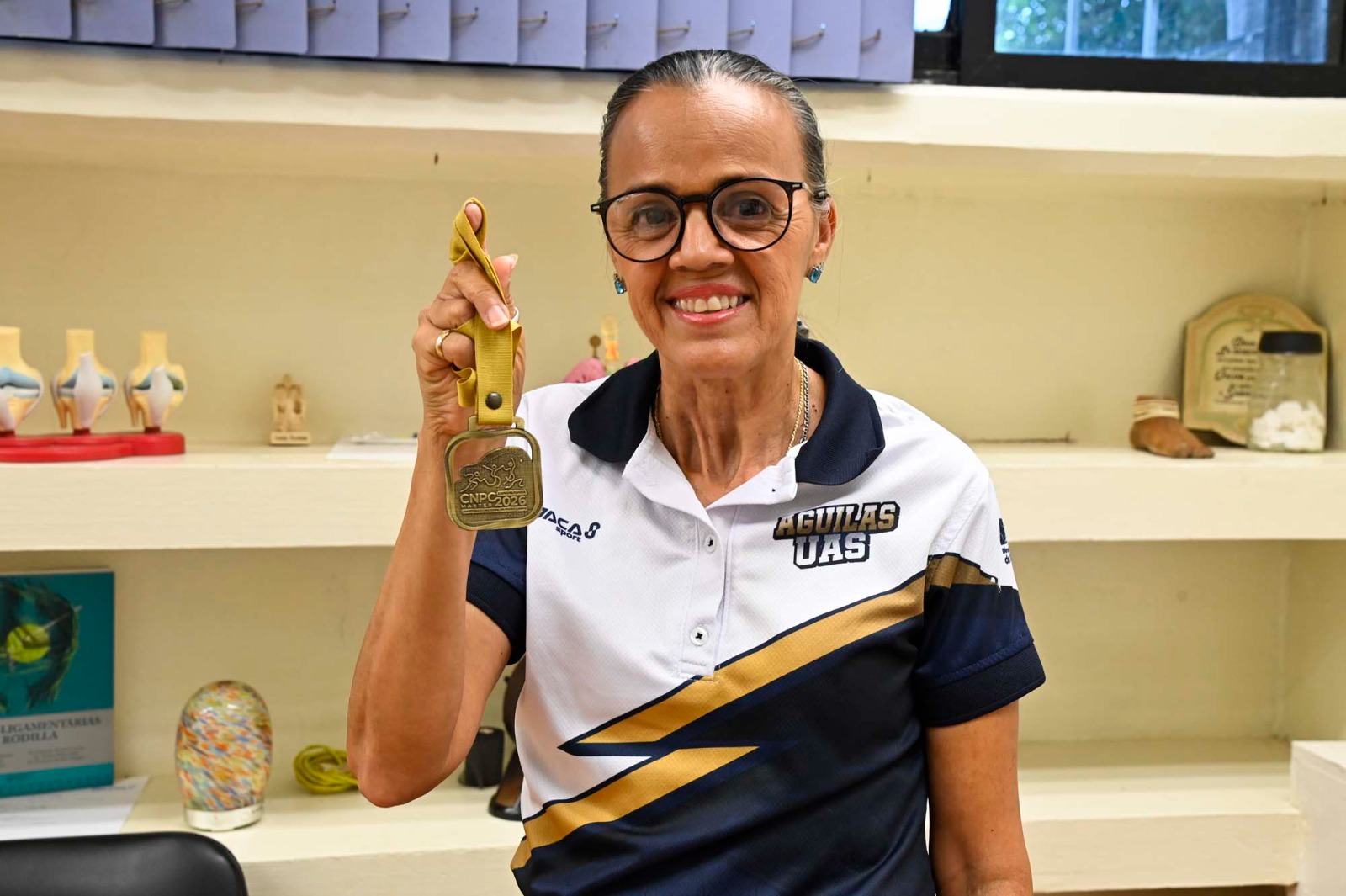 Bertha Alicia Cañedo Reyes, atleta de la Universidad Autónoma de Sinaloa (UAS)
