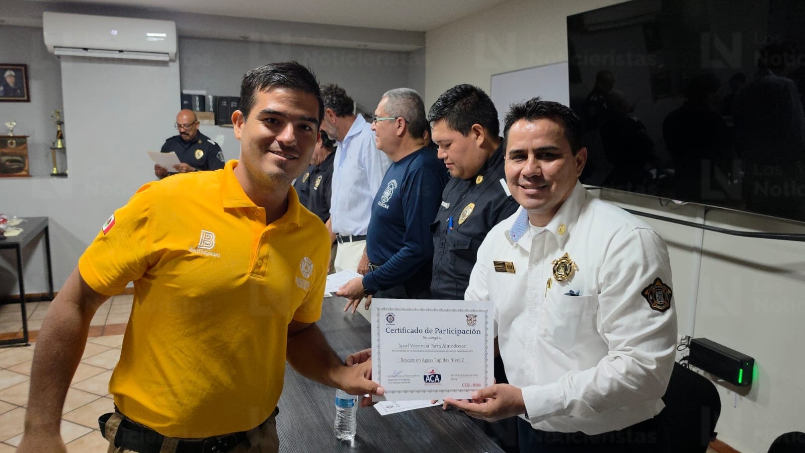 Bomberos Culiacán se certifica internacionalmente en rescate en aguas peligrosas