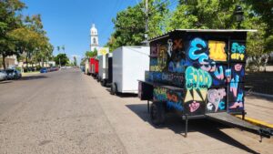 carretas alrededor de la plazuela 27 de septiembre mochis