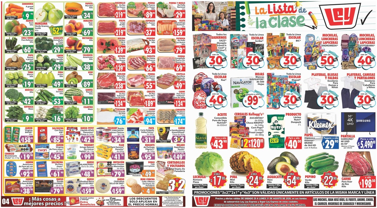 Ofertas de Casa Ley del 29 al 31 de agosto