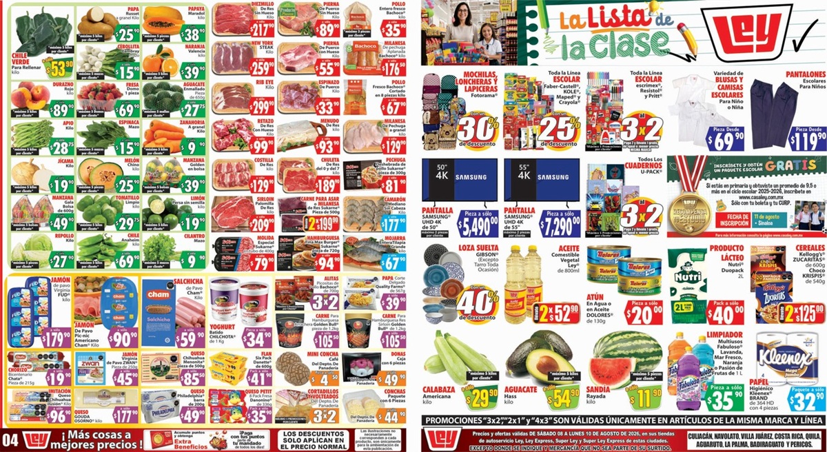Ofertas de Casa Ley del 8 al 10 de agosto