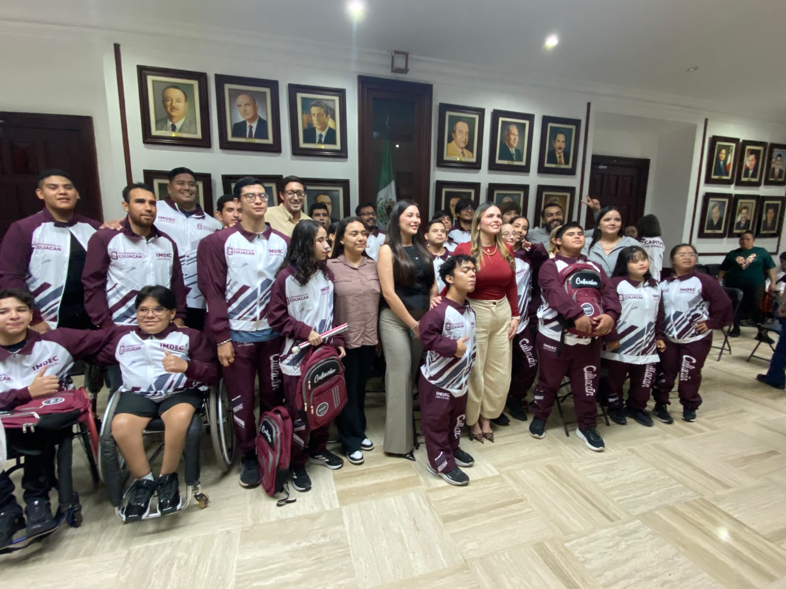 Ceremonia de abanderamiento de la delegación Culiacán rumbo a los Paranacionales Conade 2026