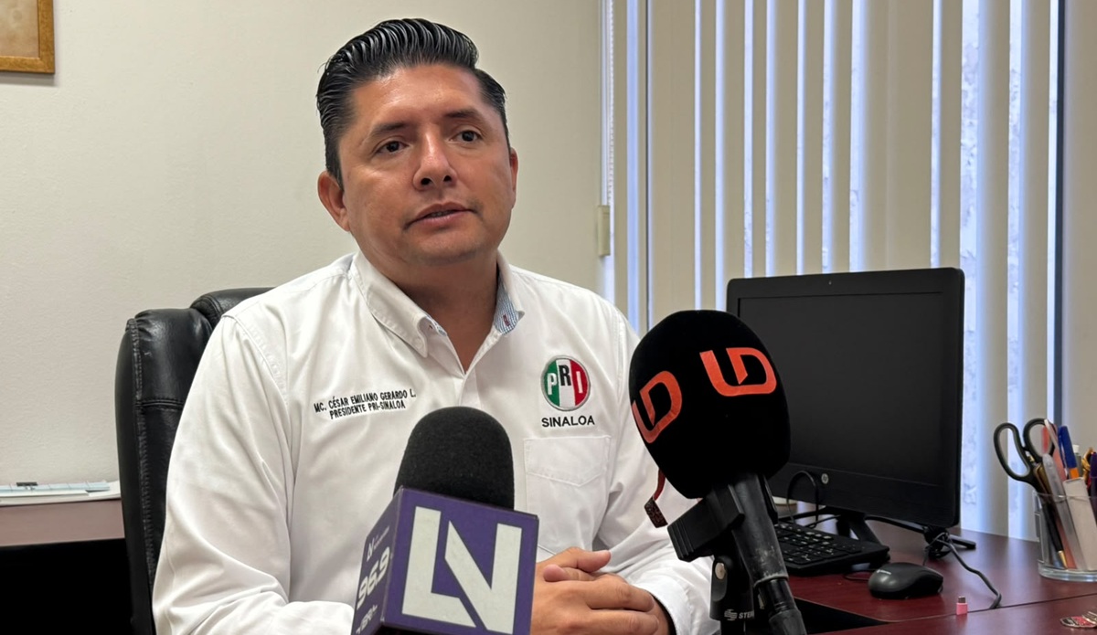 César Emiliano Gerardo Lugo, dirigente del PRI en Sinaloa