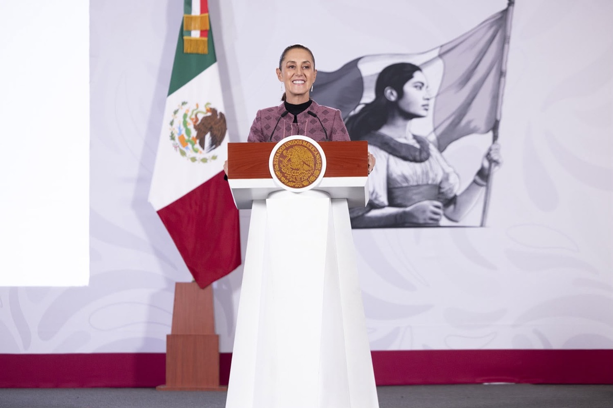 Claudia Sheinbaum en conferencia 'mañanera'