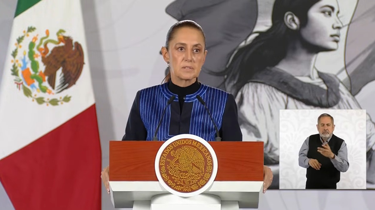 Claudia Sheinbaum en conferencia 'mañanera'