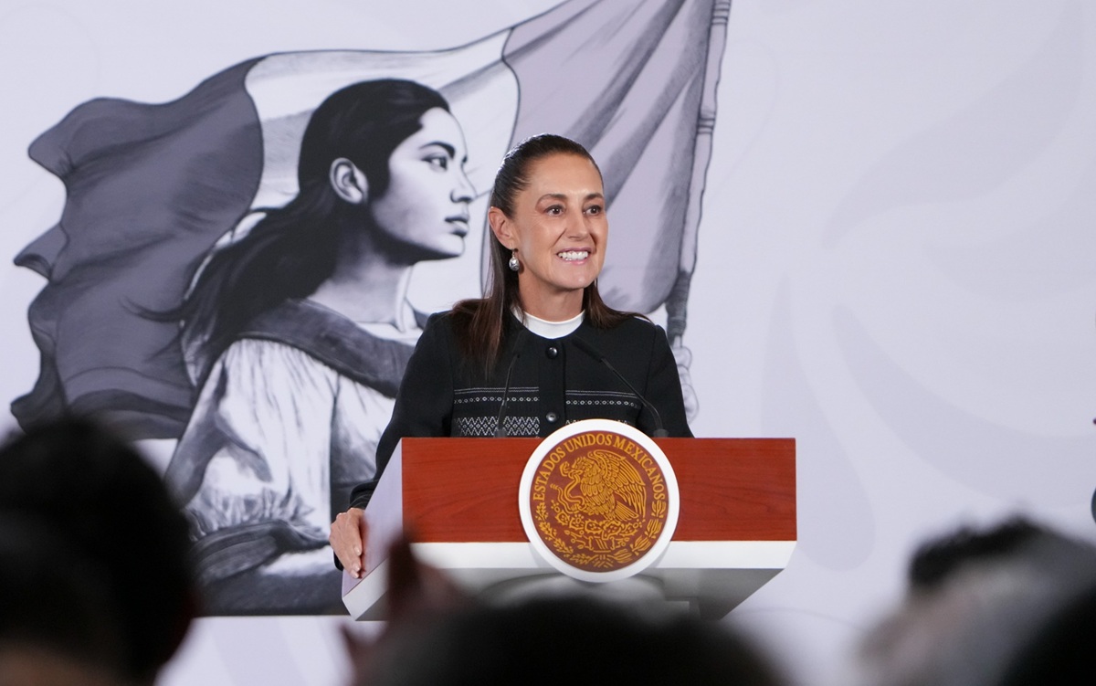 Claudia Sheinbaum en conferencia 'mañanera'