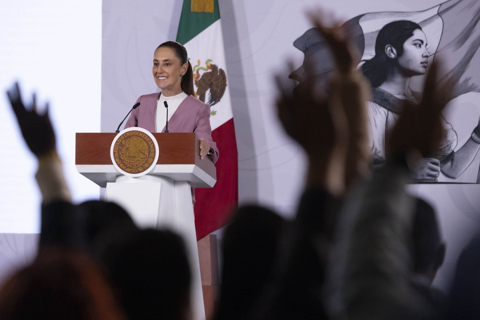 Claudia Sheinbaum en conferencia 'mañanera'