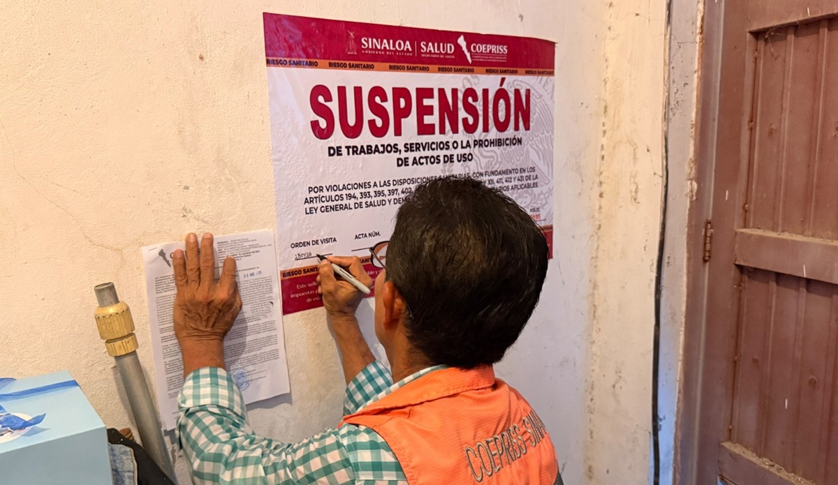 Coepriss suspende alberca privada en Culiacán