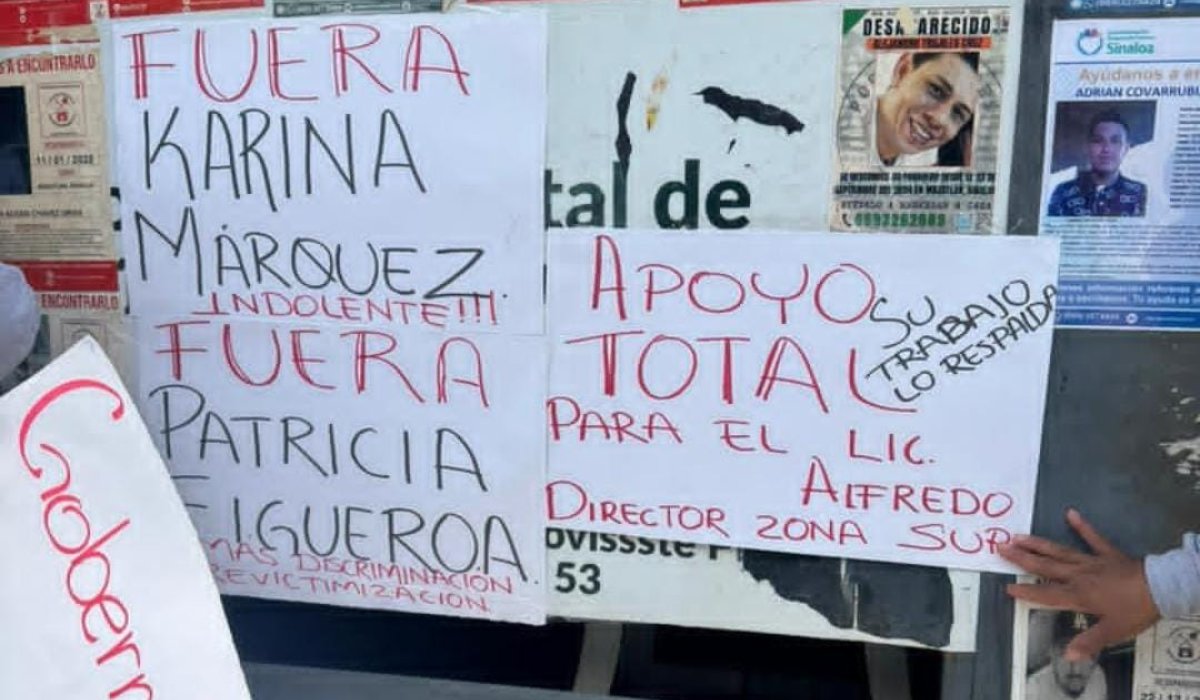 Colectivos de búsqueda en Mazatlán protestan tras la remoción del director de la CEBP en el sur