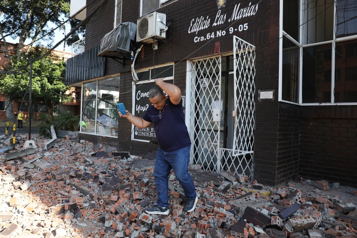 Daños provocados por sismo en Colombia