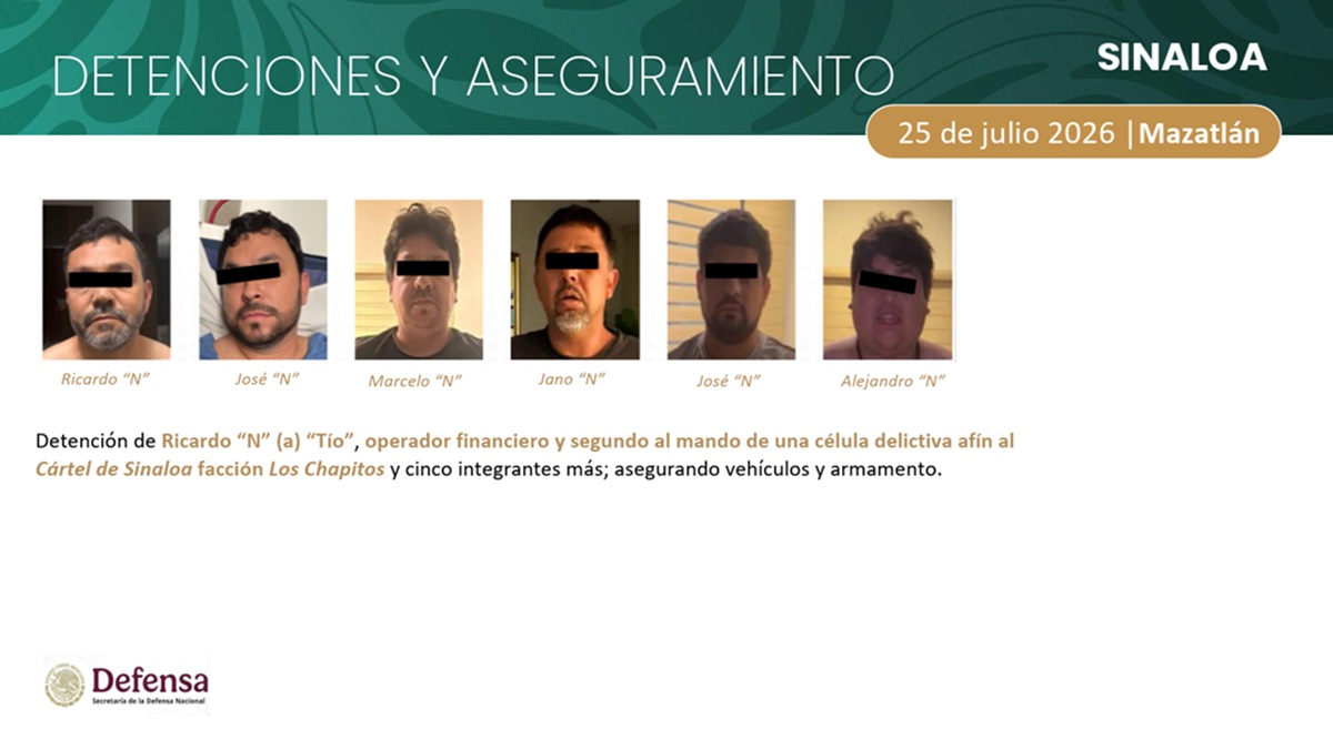Detenciones en Mazatlán