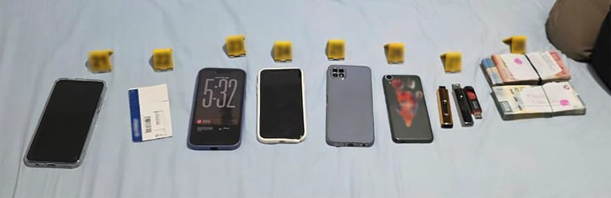 Detención de 'La Tía' en Jalisco. Celulares asegurados