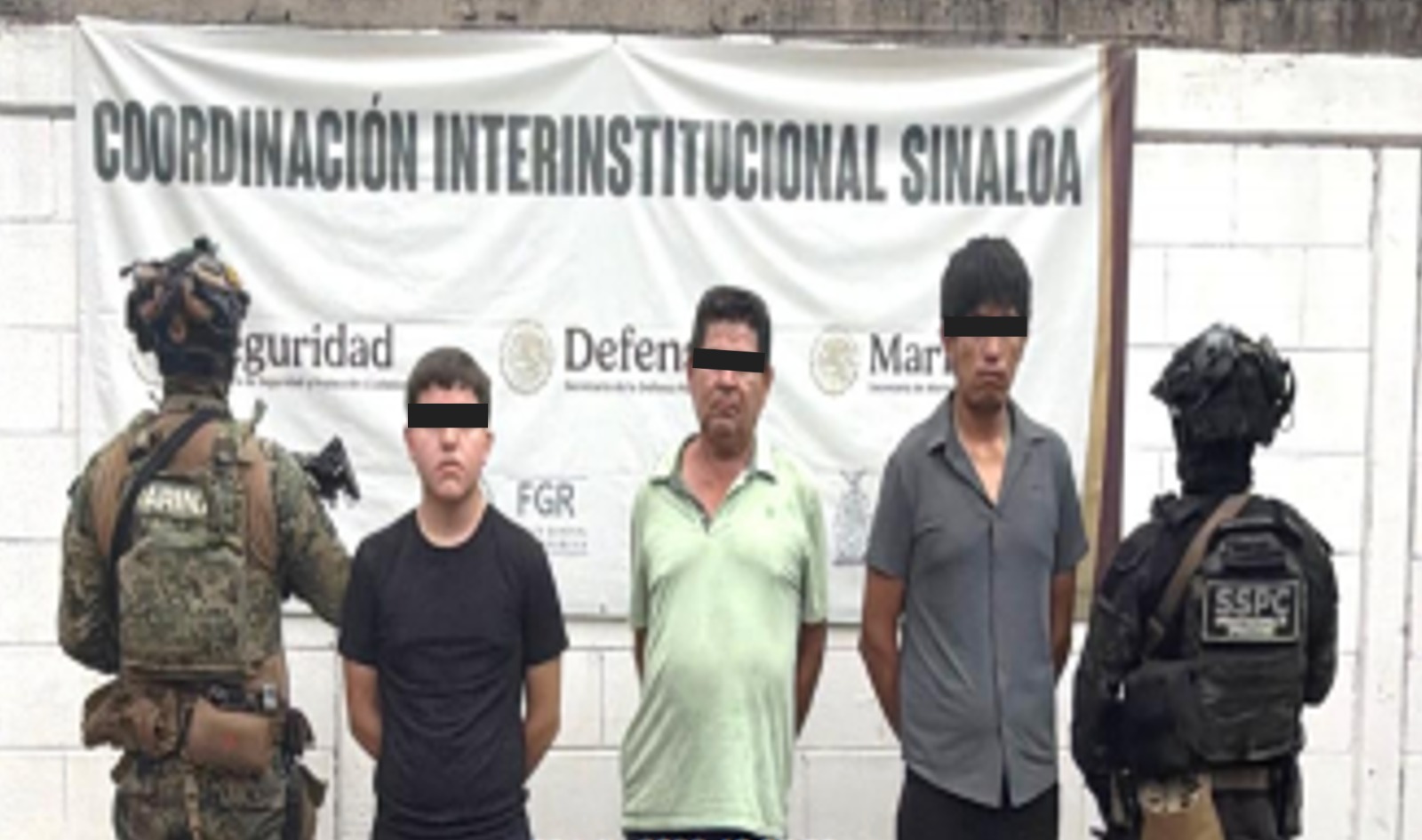 Detenidos junto con "El Yukito", en Mocorito