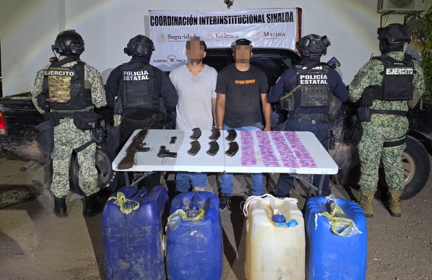 Detenidos en Mazatlán