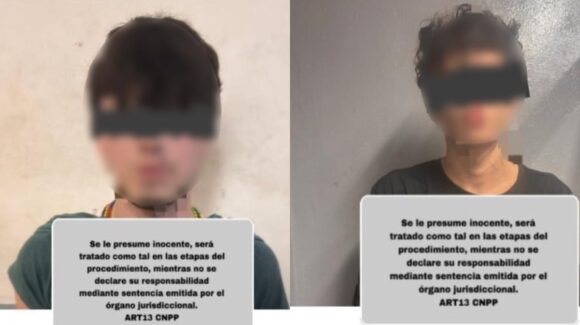 Detienen a Christopher “N” y Jorge “N” por delito de portación ilegal de arma de fuego en Mazatlán, Sinaloa