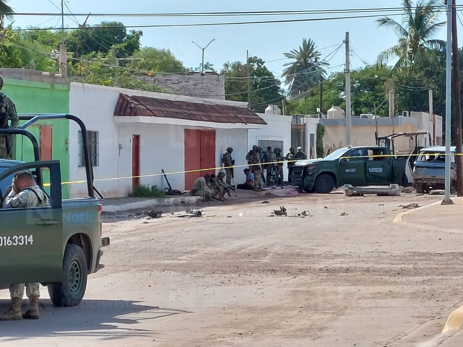 Enfrentamiento entre civiles armados y autoridad en Angostura, Sinaloa