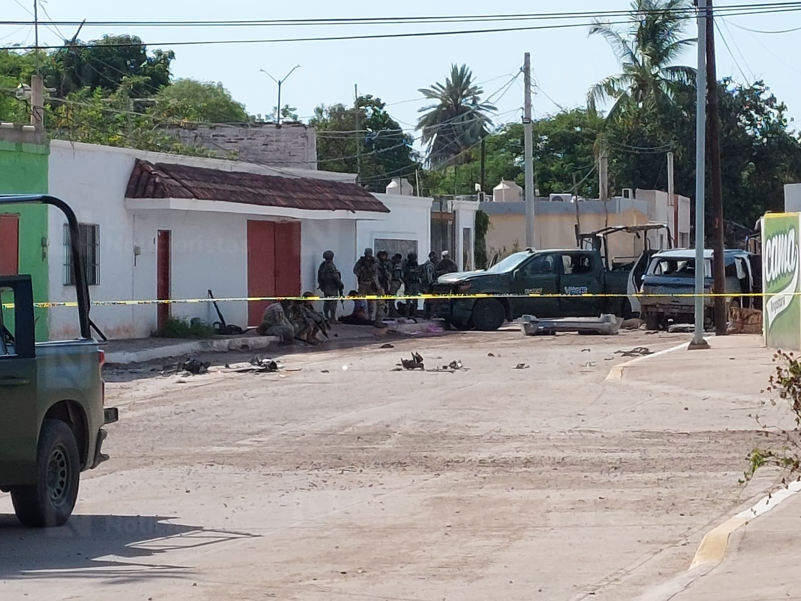 Enfrentamiento entre civiles armados y autoridad en Angostura, Sinaloa
