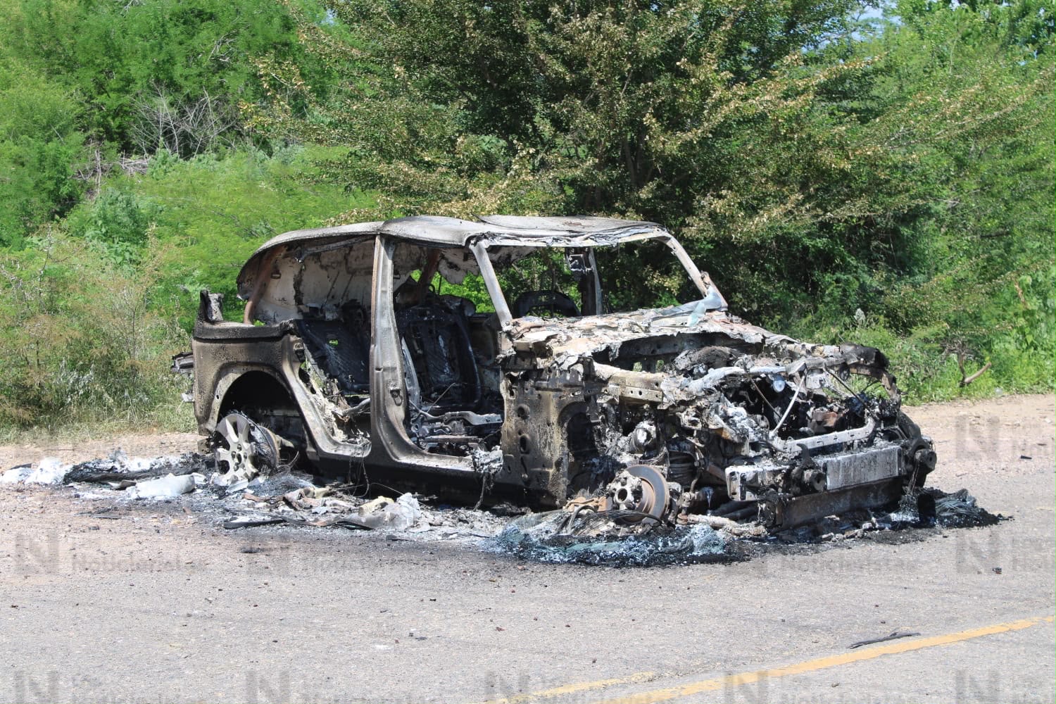 Reportan enfrentamiento y vehículo incendiado cerca de Cofradía