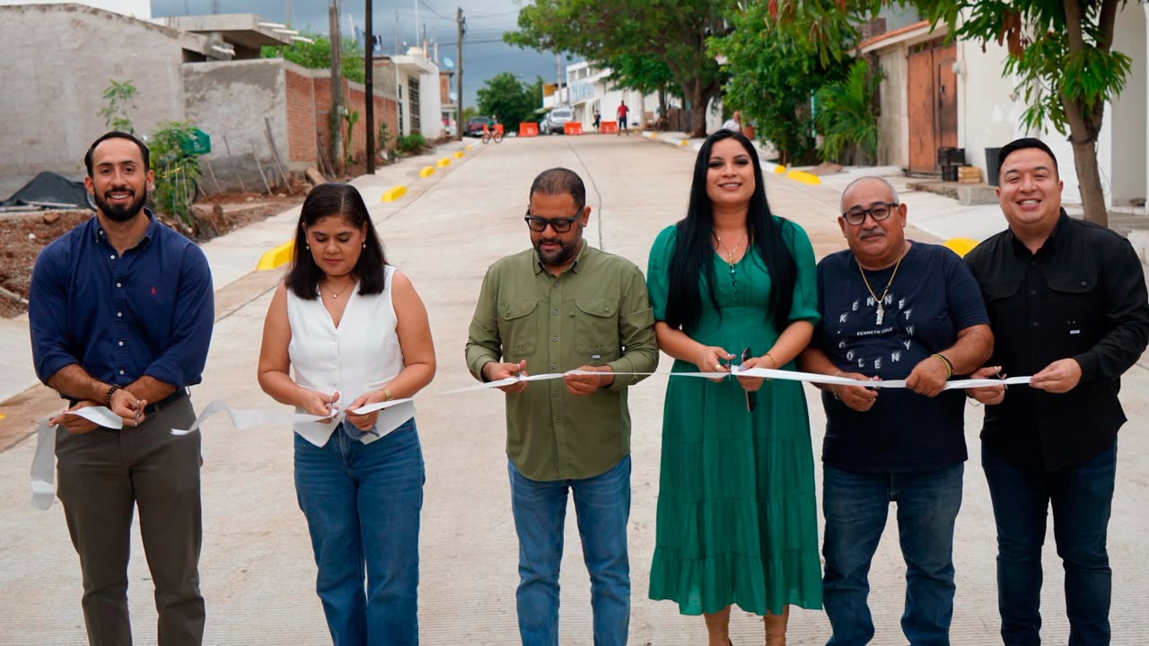Entregan pavimentación en Valles del Ejido y San Jorge, Mazatlán