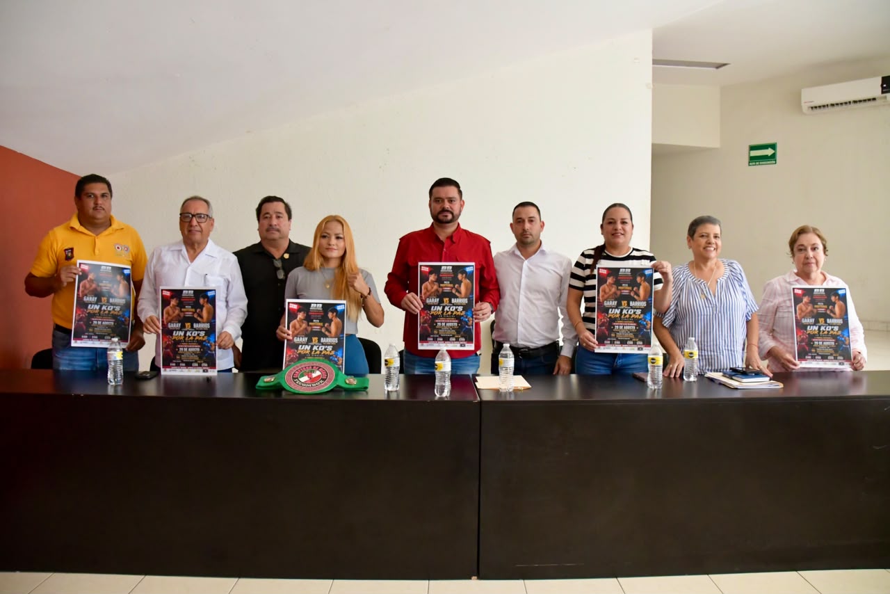 Boxeo profesional y talento local se enfrentarán en función con causa en Guamúchil; un KO's por la Paz