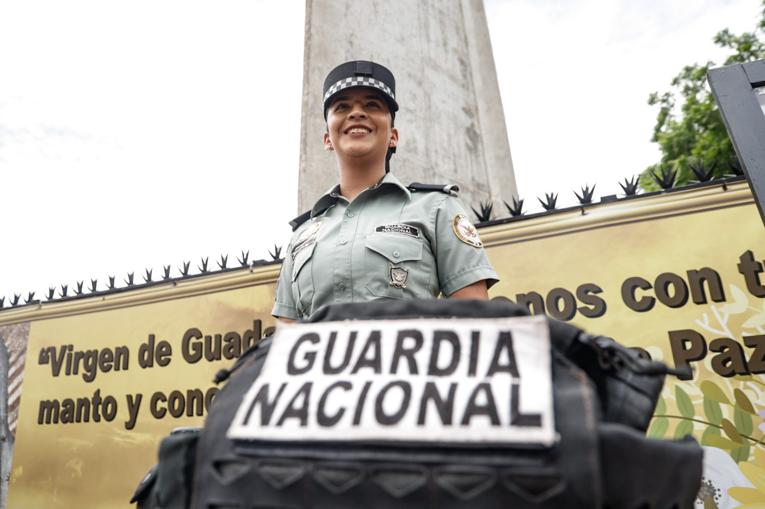 Exhibición de equipo tactico de Guardia Nacional