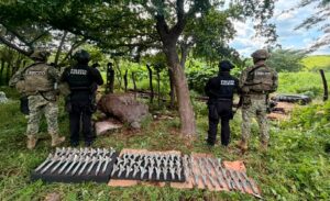Localizan explosivos y armas de alto poder durante operativo de Concordia y Mazatlán