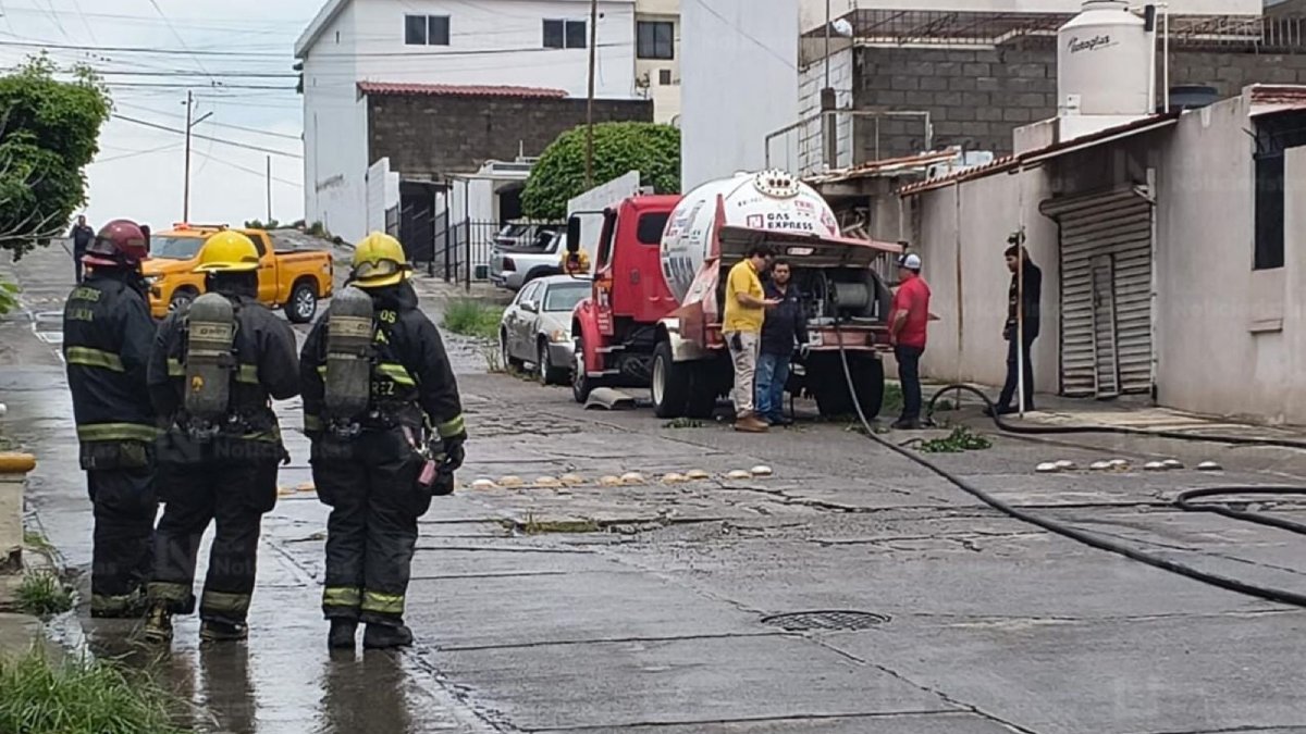 fuga en pipa con gas lp en loma linda de culiacan sin