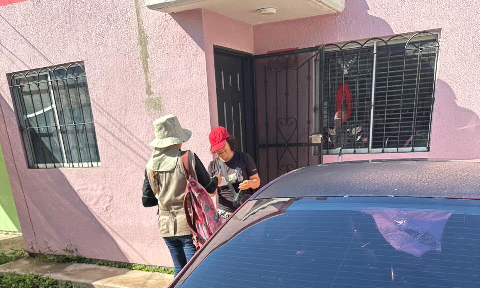 Fumigan en Los Cedros de Los Mochis